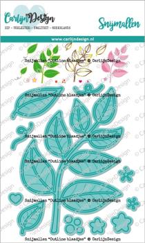 Carlijn Design Outline Blaadjes Cutting Dies - Stanzen
