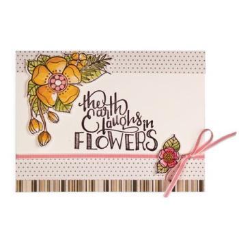 Spellbinders Stempel & Stanzset "Earth Laughs Stamp And Die Set"