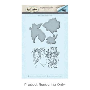 Spellbinders Stempel & Stanzset "Lemon Stamp And Die Set"