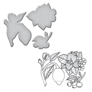 Spellbinders Stempel & Stanzset "Lemon Stamp And Die Set"