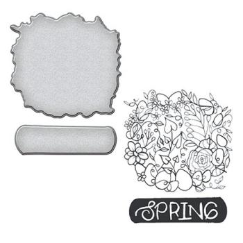 Spellbinders Stempel & Stanzset "Spring Stamp And Die Set"