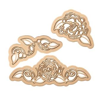 Spellbinders Dies "Shapeabilities Camellia Accents Etched" Stanzschablonen