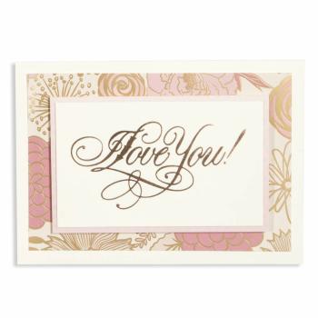 Spellbinders Hotfoil Plate - "Copperplate Script I Love You"