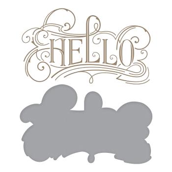 Spellbinders Hotfoil Plate - Hello