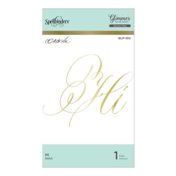 Spellbinders Hotfoil Plate - "Hi"