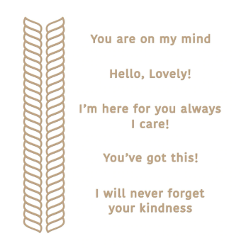 Spellbinders Hotfoil Plate - "Elegant Twist Glimmer Borders & Sentiments"
