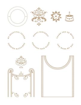 Spellbinders Hotfoil Plate - "Filigree Crescent Band Glimmer"