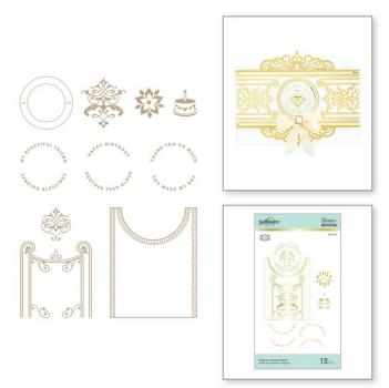 Spellbinders Hotfoil Plate - "Filigree Crescent Band Glimmer"
