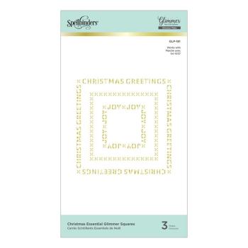 Spellbinders Hotfoil Plate - "Christmas Essential Glimmer Squares Glimmer"