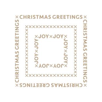 Spellbinders Hotfoil Plate - "Christmas Essential Glimmer Squares Glimmer"