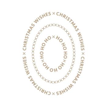 Spellbinders Hotfoil Plate - "Christmas Essential Glimmer Ovals Glimmer"