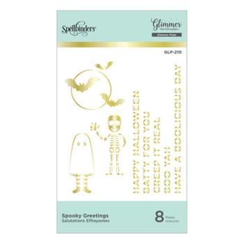 Spellbinders Hotfoil Plate - "Spooky Greetings Glimmer"