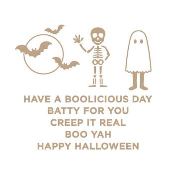 Spellbinders Hotfoil Plate - "Spooky Greetings Glimmer"