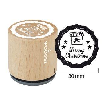 Woodies- Merry Christmas - Rubber Stamp 