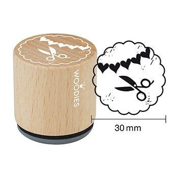 Woodies- Scissors - Rubber Stamp 