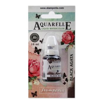 Stamperia Aquarelle Watercolor " Black Agata " 18ml - Aquarellfarbe
