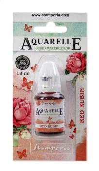 Stamperia Aquarelle Watercolor " Red Rubin " 18ml - Aquarellfarbe