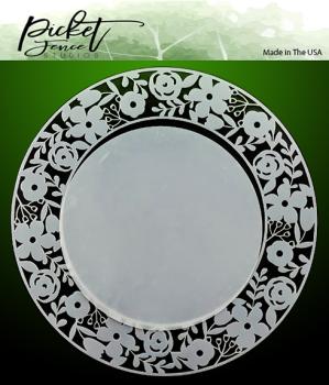 Picket Fence Studios "Rings of Flowers" Stencil - Schablone