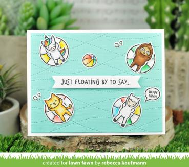 Lawn Fawn Stempelset "Pool Party" Clear Stamp