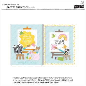 Lawn Fawn Craft Dies - "Canvas and Easel" - Stanzen