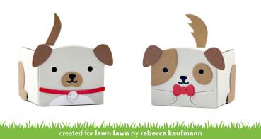 Lawn Fawn Craft Die - "Tiny Gift Box Dog Add-on" Stanzen