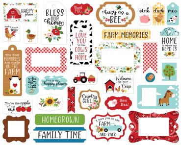 Echo Park "Fun On The Farm" Frames & Tags