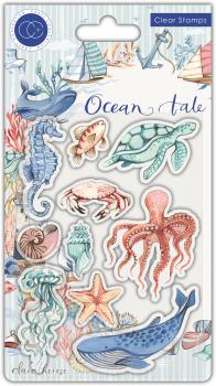 Craft Consortium Ocean Tale Clear Stamps Sea Life 