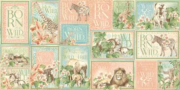 Graphic 45 "Wild & Free " Journaling Cards