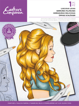 Crafters Companion - Natural Beauty Clear Stamp Luscious Locks - Clear Stamps