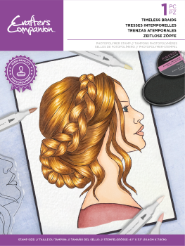 Crafters Companion - Natural Beauty Clear Stamp Timeless Braids - Clear Stamps