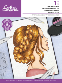 Crafters Companion -  Natural Beauty Clear Stamp Timeless Braids  - Clear Stamps