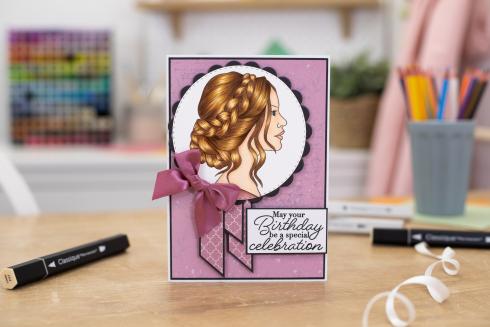 Crafters Companion -  Natural Beauty Clear Stamp Timeless Braids  - Clear Stamps