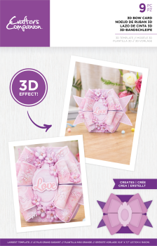 Crafters Companion -Bow Card 3D Templates - 3D Templates