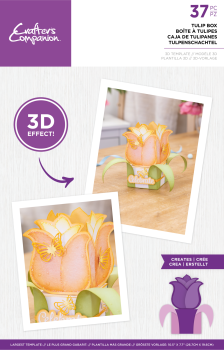 Crafters Companion -Tulip Box 3D Template - 3D Templates