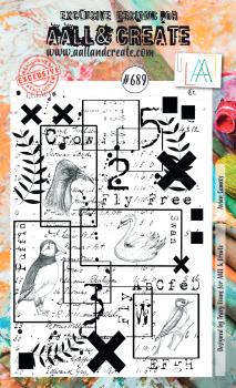 AALL and Create Avian Cameos Stamps - Stempel A6