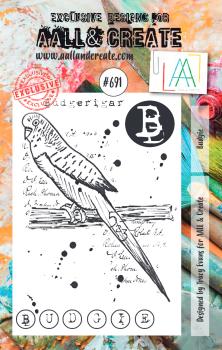 AALL and Create Budgie  Stamps - Stempel A7