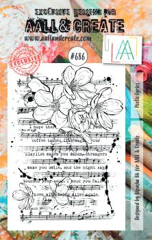 AALL and Create Poetic Lyrics  Stamps - Stempel A7