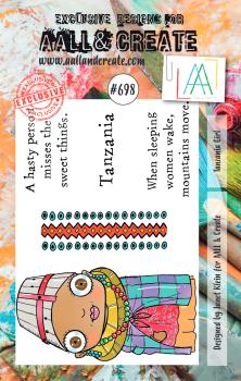 AALL and Create Tanzania Girl Stamps - Stempel A7
