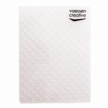 Vaessen Creative - Embossingfolder "Kariert" - Prägefolder