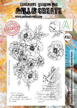 AALL and Create Blooming Poppies  Stamps - Stempel A4