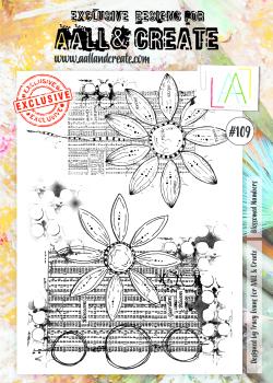 AALL and Create Blossomed Numbers Stamps - Stempel A4