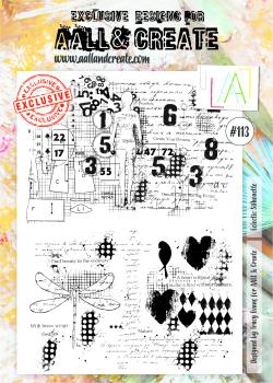 AALL and Create Eclectic Silhouette  Stamps - Stempel A4