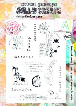 AALL and Create Elegant Sprint Florals Stamps - Stempel A4
