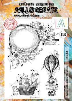 AALL and Create Magnify It Stamps - Stempel A4