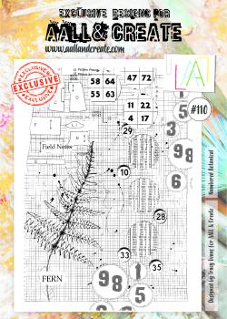 AALL and Create Numbered Botanical Stamps - Stempel A4