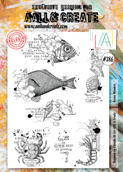 AALL and Create Ocean Wonders Stamps - Stempel A4
