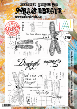 AALL and Create On Dragonfly Wings Stamps - Stempel A4