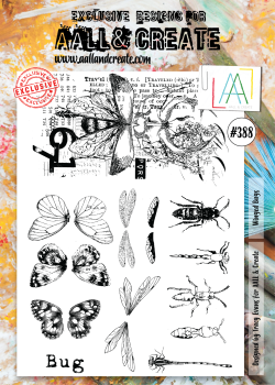 AALL and Create Winged Bugs Stamps - Stempel A4