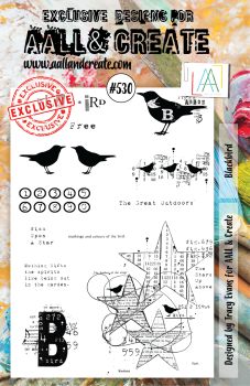AALL and Create Blackbird Stamps - Stempel A5