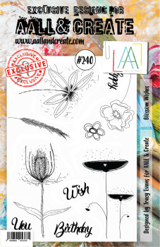 AALL and Create Blossom Wishes Stamps - Stempel A5